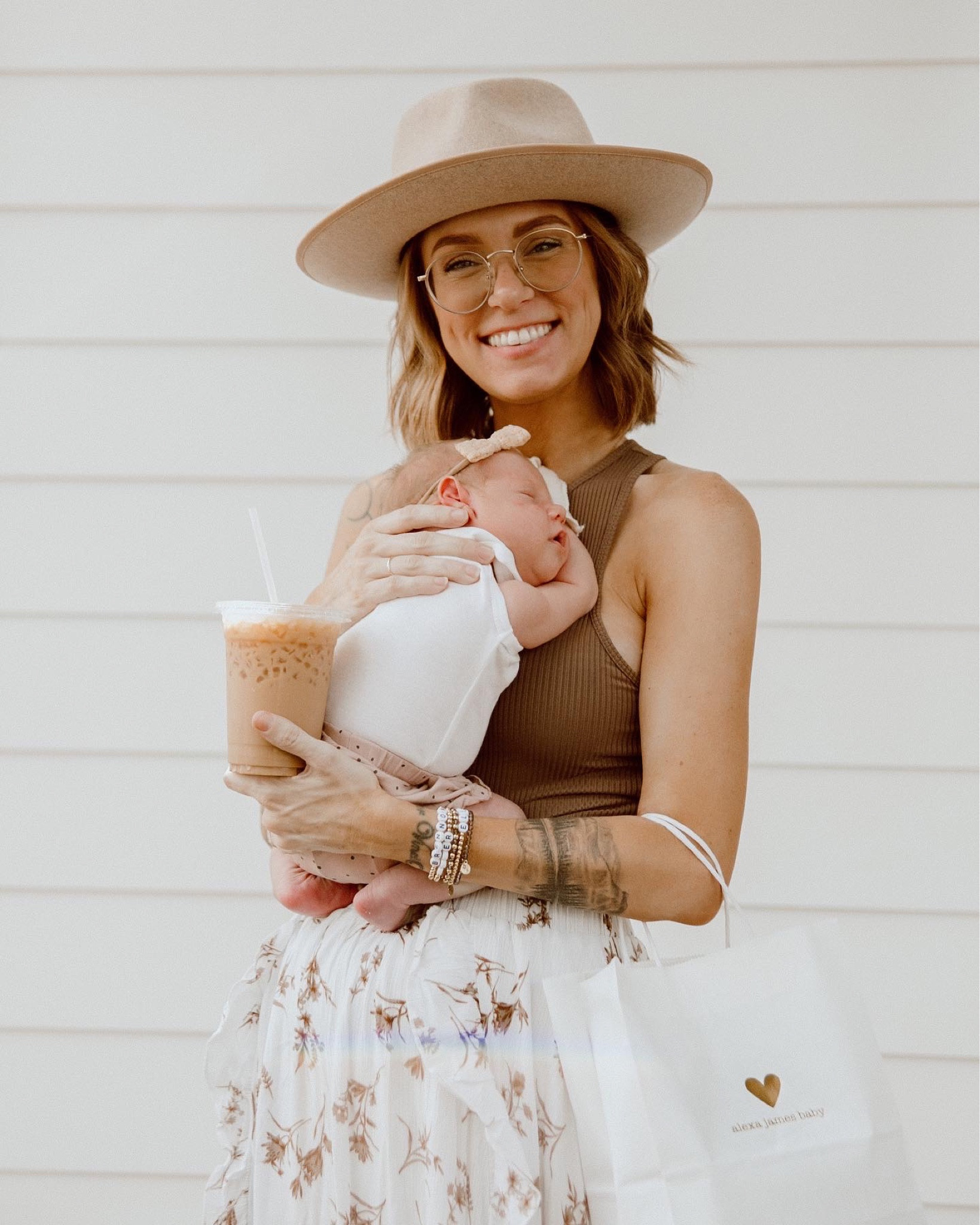 Sunday was an eventful day. 
• • • • • • • • • • • •
We went to church as a family, and following that Pyper, Wesley, my Mom and I headed into Austin for Wesley’s first girls day out! We started at the CUTEST baby boutique @alexajamesbaby to shop for a few things for our tiniest girl. Then headed next door and grabbed an iced honey vanilla latte for me + the best chocolate chip cookies any of us have ever had at @tinysmilkandcookies 🍪🥛

Wesley did so good, so we let Pyper pick a lunch spot before making one last stop, and grabbing a baby swing for Wes, then heading home for a much needed nap 🤍 Sundays are quickly becoming my favorite day of the week, and it was such a sweet way to celebrate our first week back to school for the “bigs” 🤍

#LTKfamily #LTKbeauty #LTKbaby