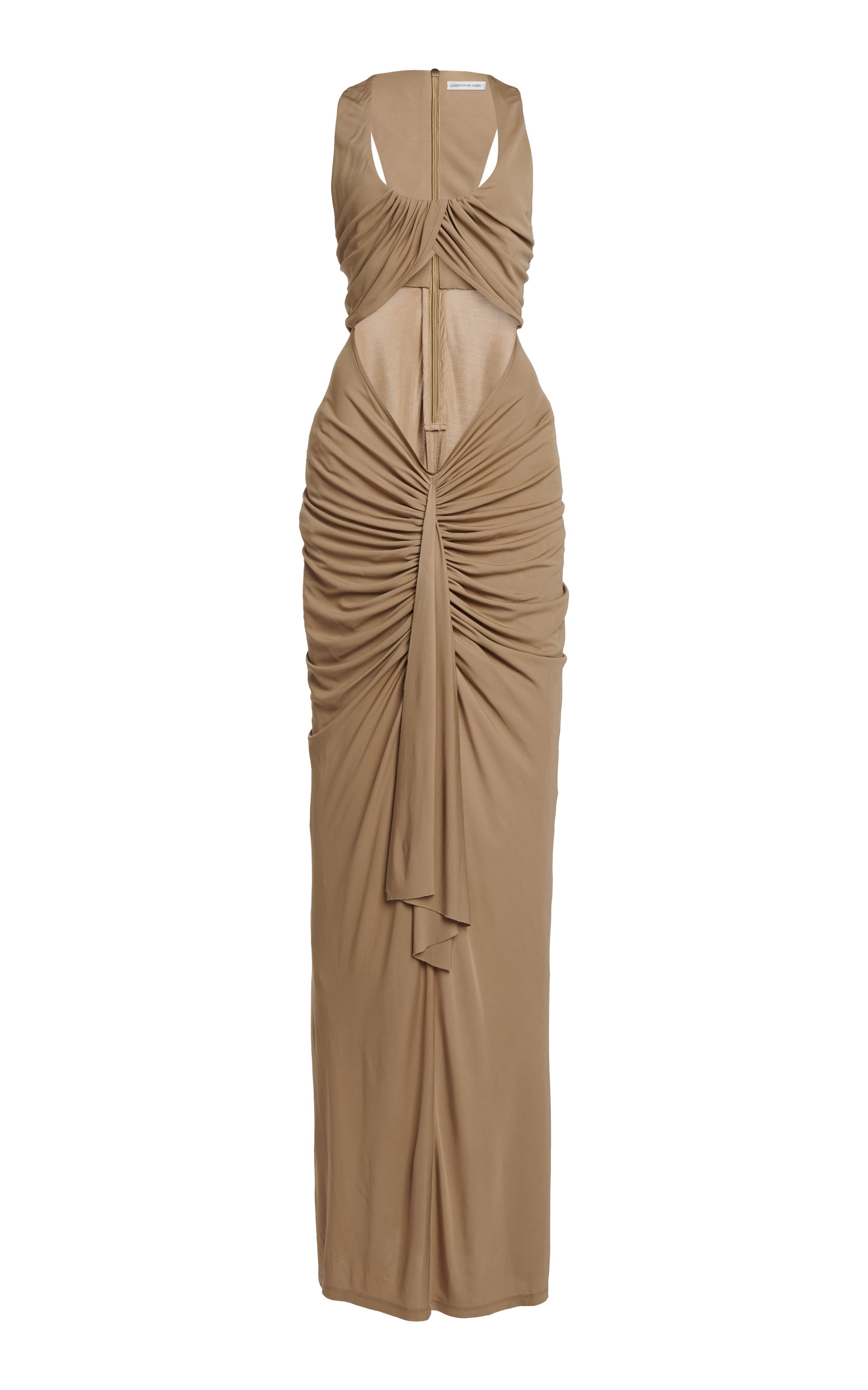 Vivenda Cutout Ruched Jersey Maxi Dress | Moda Operandi (Global)
