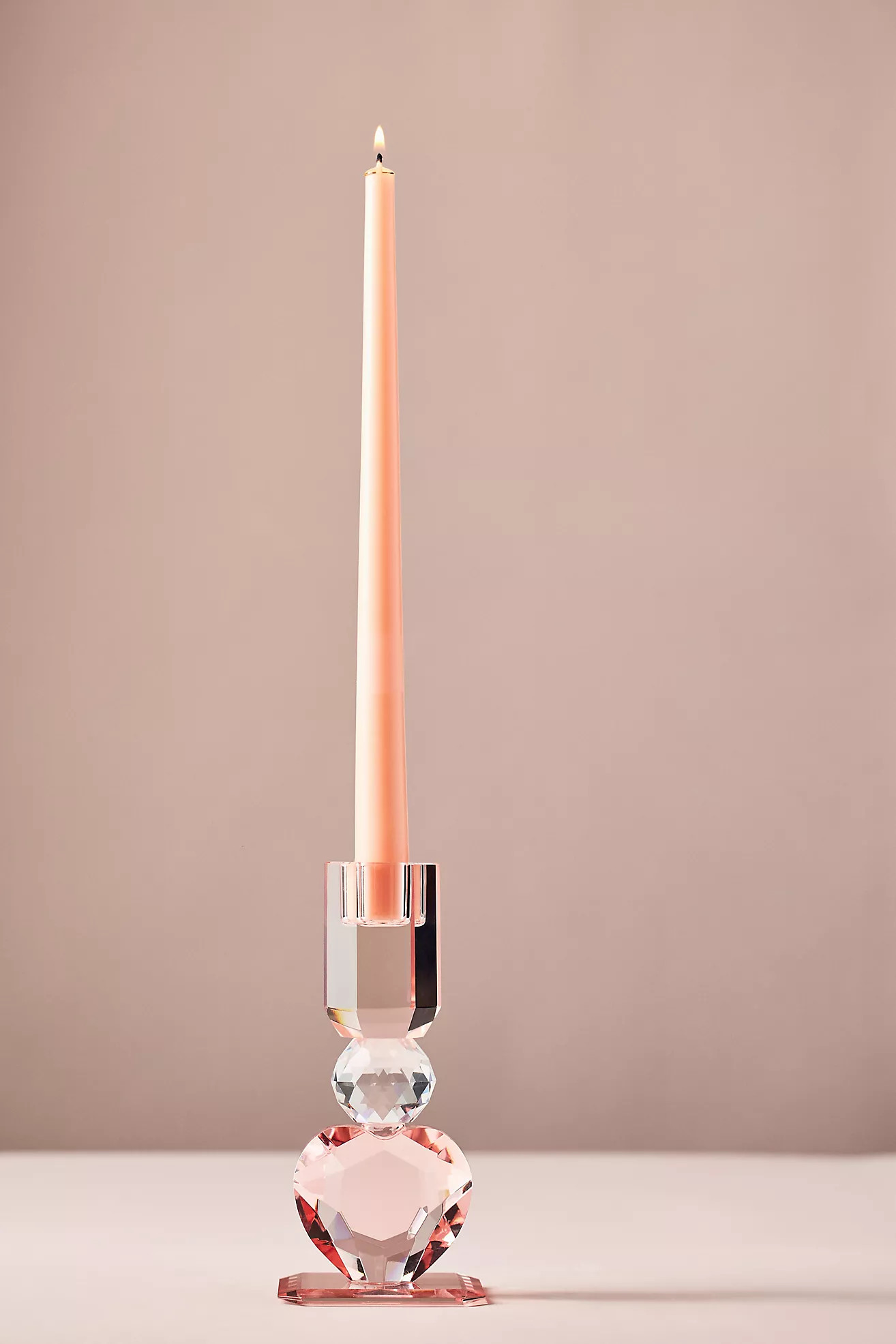 Heart Cut Glass Candle Holder | Anthropologie (US)