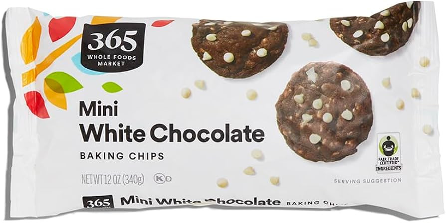 365 by Whole Foods Market, Mini White Chocolate Baking Chips, 12 Ounce | Amazon (US)