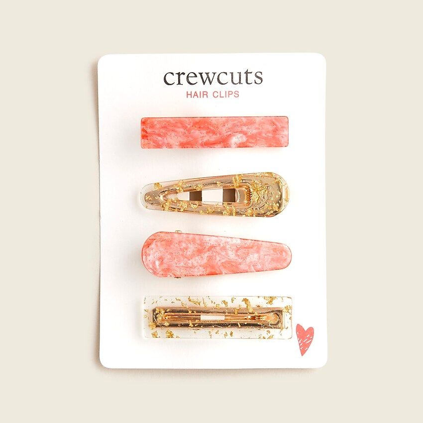 Girls' clips four-pack | J.Crew US