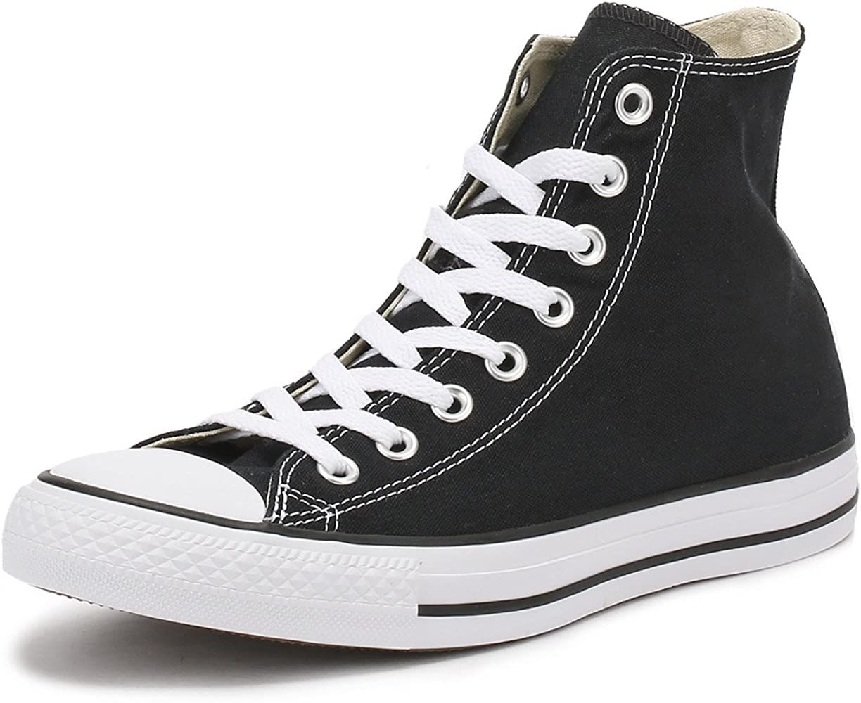 Converse All Star Hi Canvas Black Trainers | Amazon (UK)