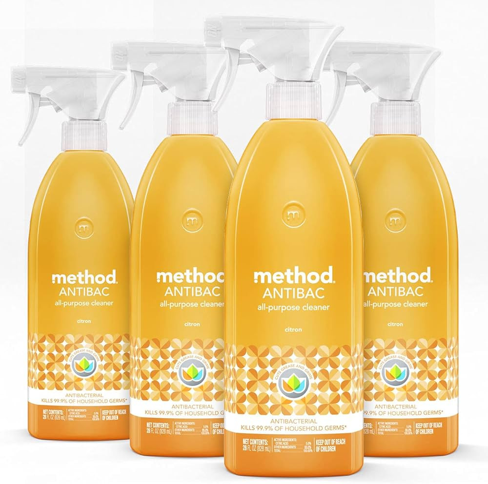 Method Antibacterial All-Purpose Cleaner Spray, Citron, Kills 99.9% of Household Germs, 28 Fl Oz,... | Amazon (US)