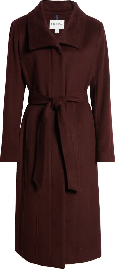 Cole Haan Women's Slick Belted Long Coat | Nordstrom | Nordstrom