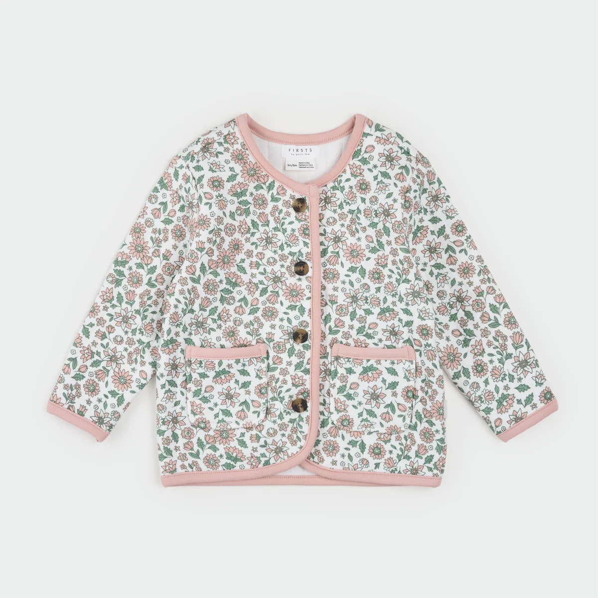 Farm Floral Quilted Cardigan | Petit Lem