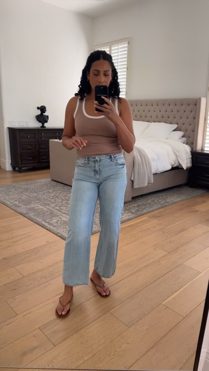 $50 jeans you can wear now and all year long!! Super lightweight and stretchy this comfy pair will be your new fave!!!

#LTKOver40 #LTKSaleAlert #LTKootd