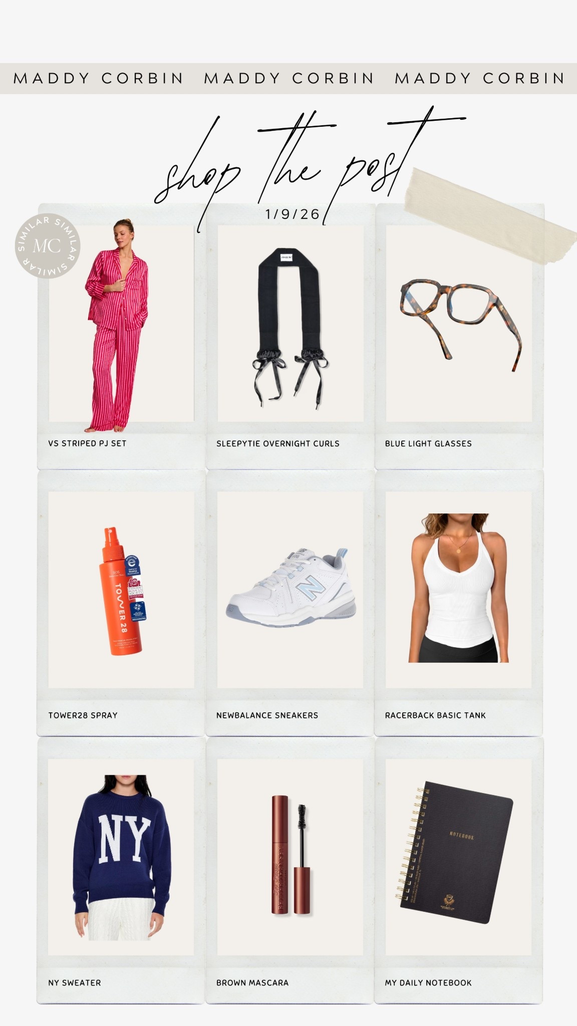 Everything featured in my vlog from 1/9/26 ☕️🧠🫶🏼✨

#LTKdayinmylife #LTKootd #LTKgrwm