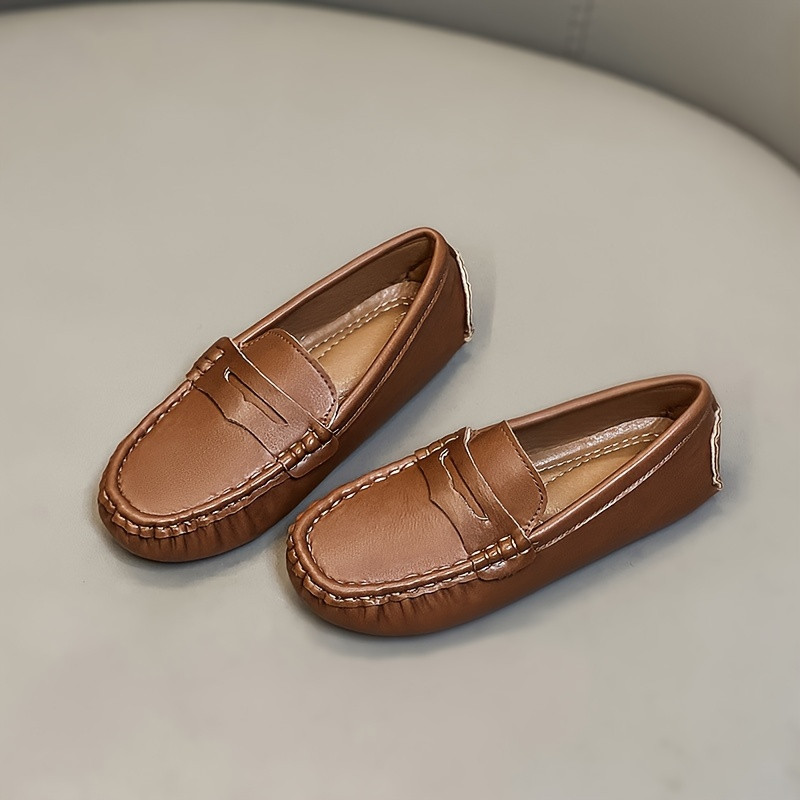 Casual Comfortable Solid Color Slip Loafer Shoes Boys - Temu | Temu Affiliate Program