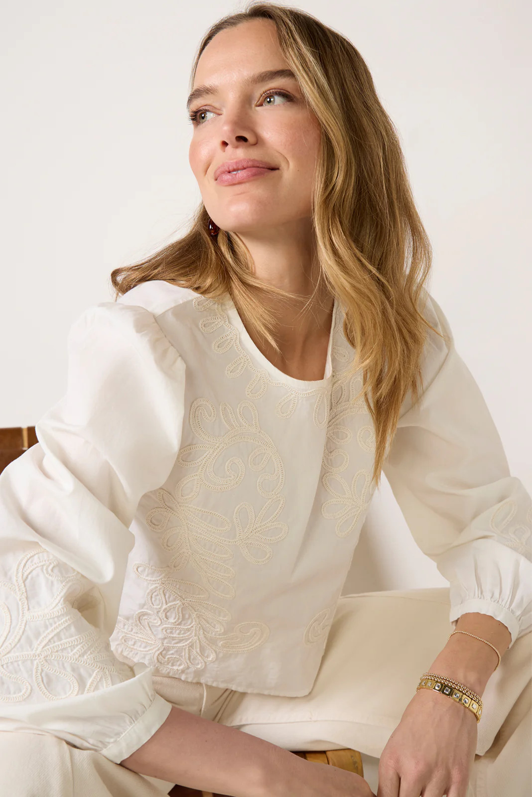 Tatiana Poplin Top | Evereve