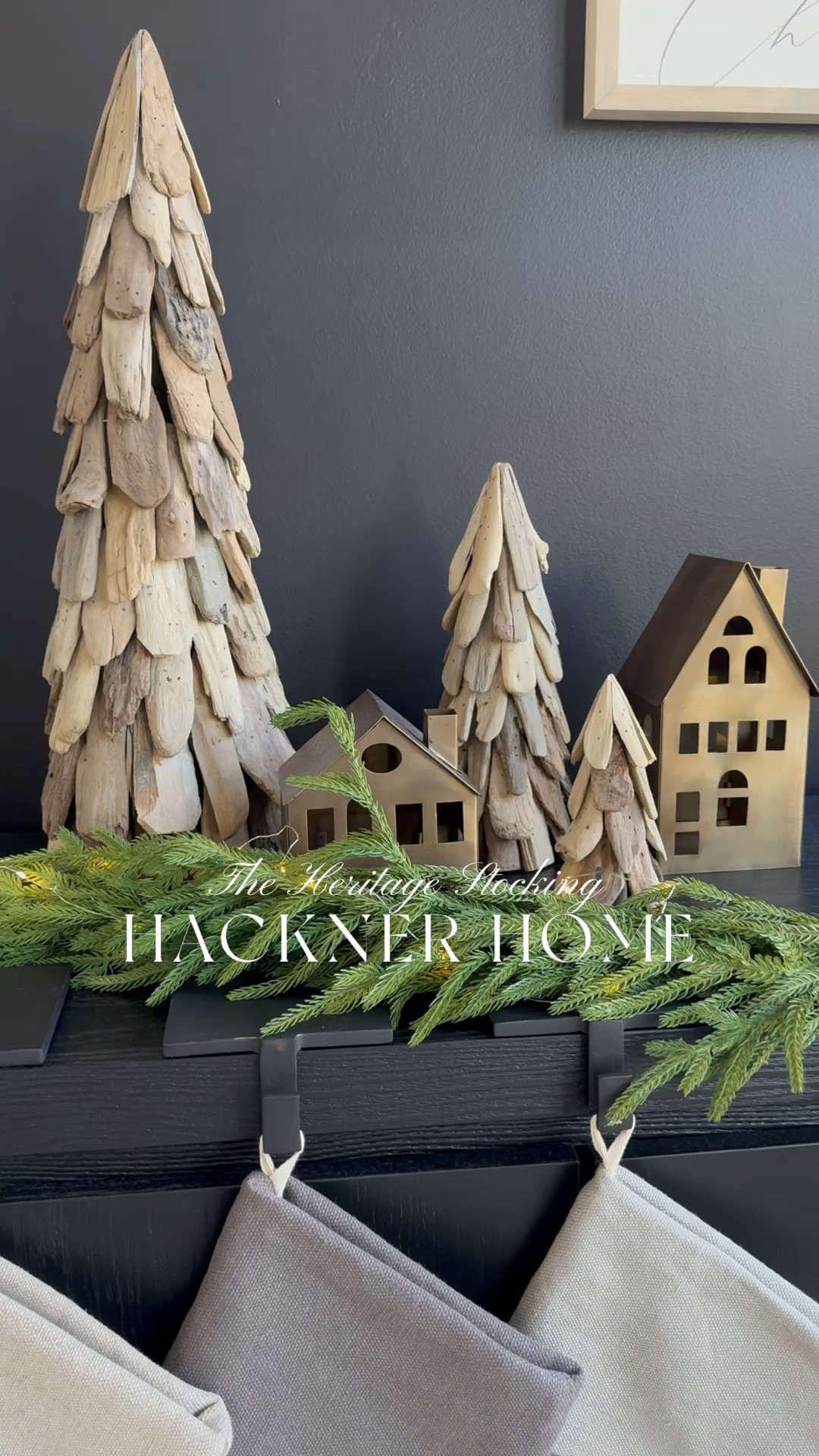 Natural Christmas decor🎄

Garland, cabinet, stocking, wooden trees

#LTKHome #LTKHoliday #LTKSeasonal