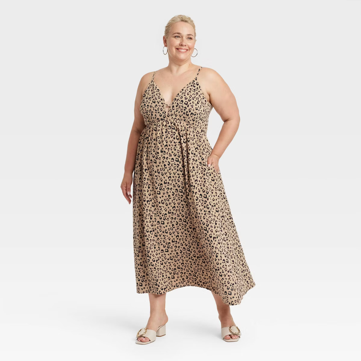 Women's Ruched Midi Dress - A New Day™ | Target