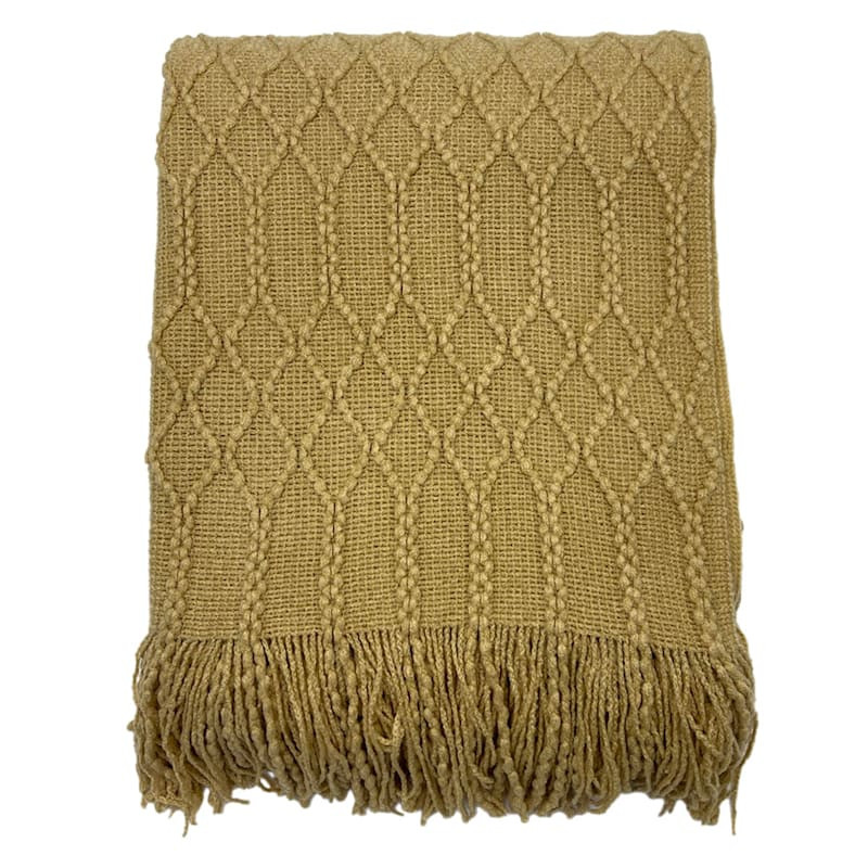 Beverly Brown Throw Blanket, Polyester | At Home