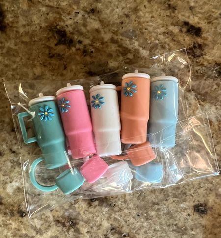 Stanley straw covers 10mm
Amazon finds
Affordable 
5 pack
Silicone
Keep flies and mosquitoes 
Bugs
And sand out
Away from your straw and cup 
Summer essential 
Gift idea
Stanley cup with straw and handle
Pink
White
Blue 
Green
Peach

#LTKFind #LTKhome #LTKunder50