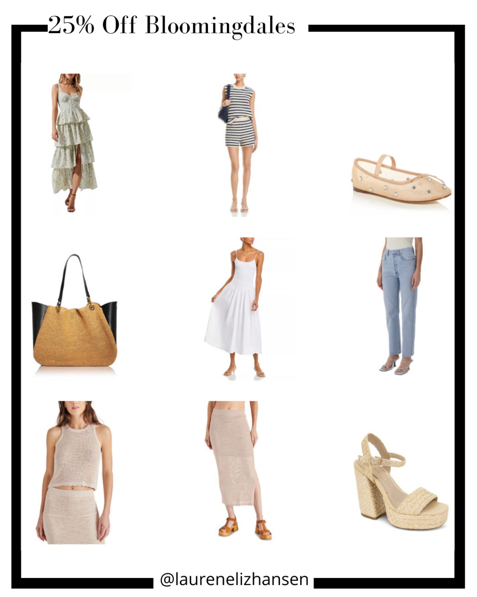 25% Off Bloomingdales Friends and Family!

Summer outfits, vacation outfits, matching sets, summer dresses, mesh flats, straw bag, beach bag, jeans, white dresses, platform sandals



#LTKstyletip #LTKsalealert #LTKSeasonal