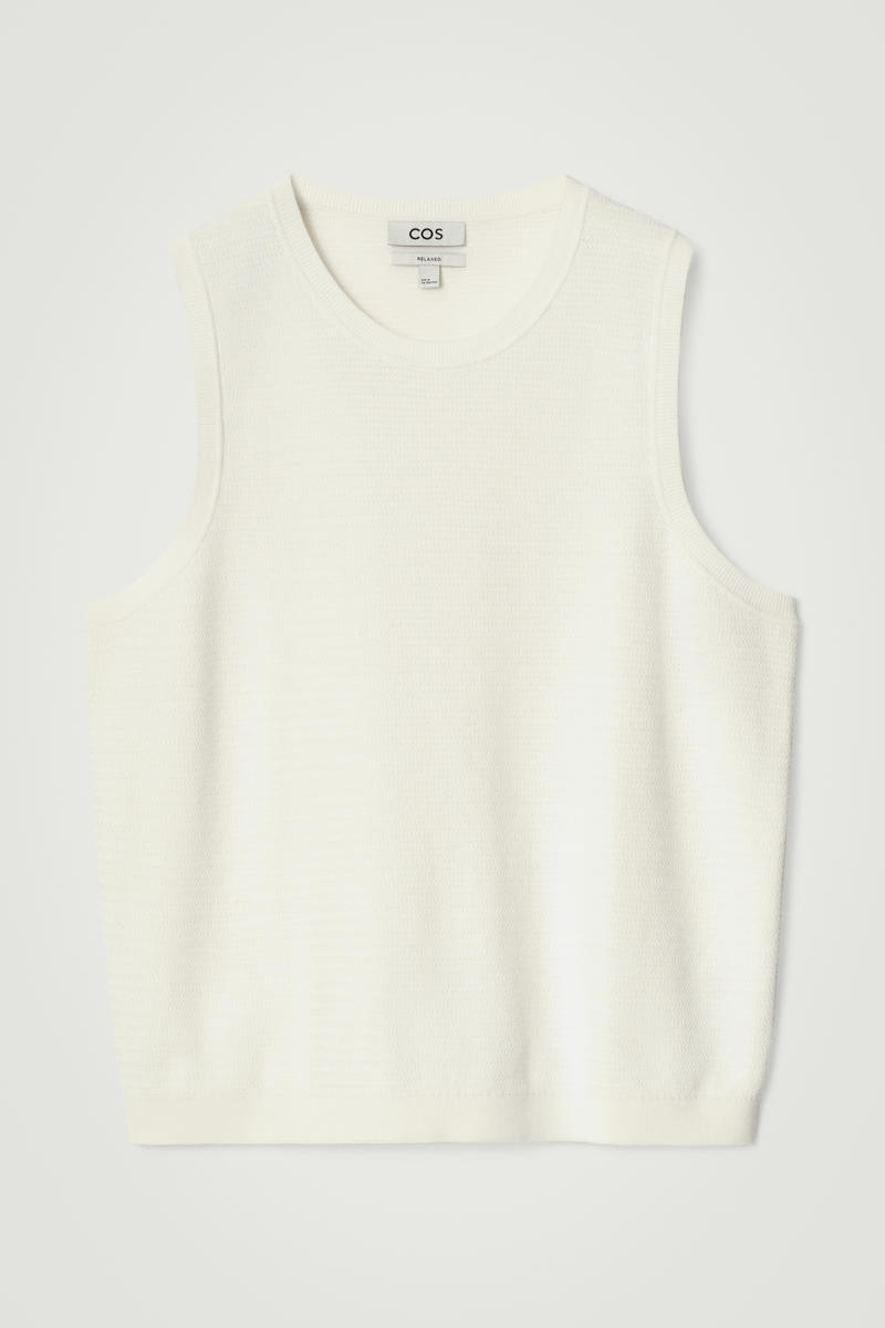Textured Knitted Cotton Tank Top | COS (US)