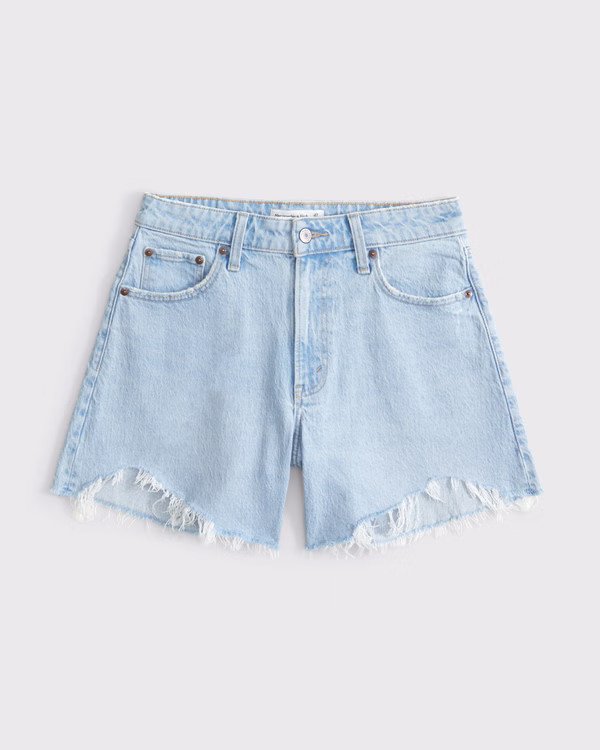 Curve Love High Rise Dad Short | Abercrombie & Fitch (US)