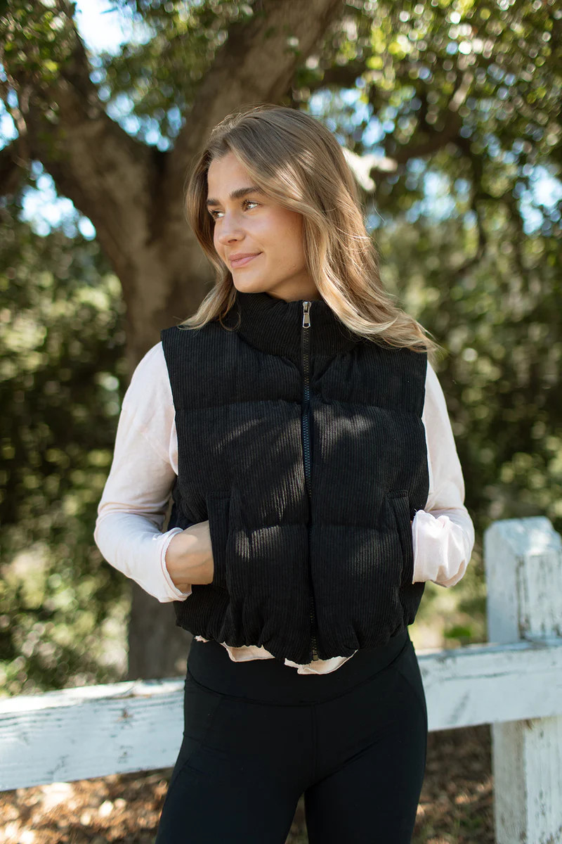 Blake Corduroy Vest | Carly Jean Los Angeles