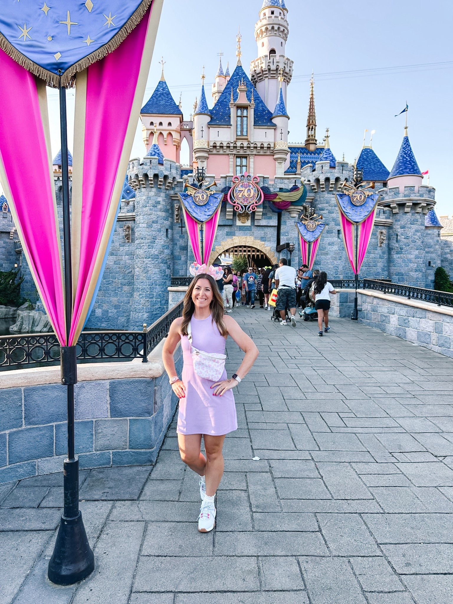 Feeling magical at the happiest place on Earth ✨🩷 Castle views, balloon ears, and comfy kicks for a day of fun at Disneyland! 👟🎡✨ Loving this Beyond Yoga dress for easy movement and major style points! 💫 #DisneyBound #DisneyStyle #BeyondYoga #ComfyChic #ParkReady #DisneyMagic #OOTD #AdventureAwaits #DisneylandVibes #Wanderlust

#LTKActive #LTKTravel #LTKFamily