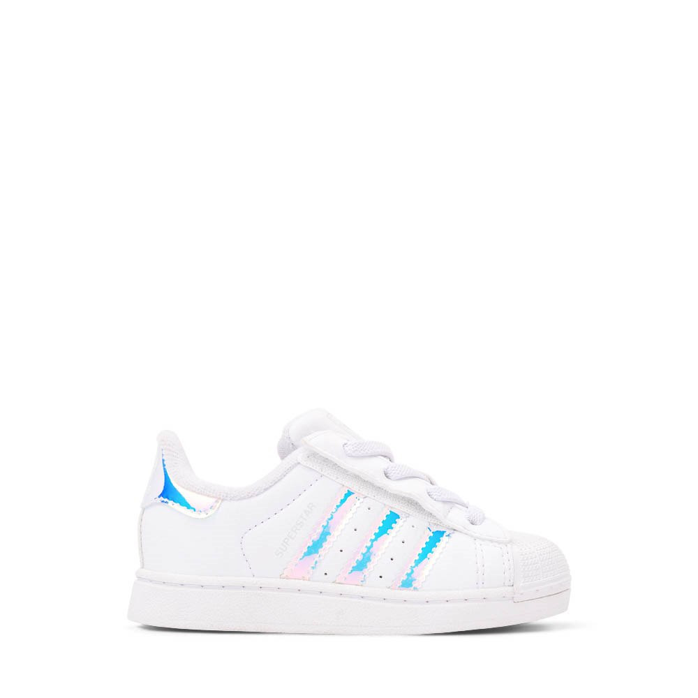 adidas Superstar II Comfort Closure Elastic Lace Athletic Shoe - Baby / Toddler - White / Halo Bl... | Journeys