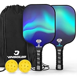 VINSGUIR Pickleball Paddles, USAPA Approved Pickleball Paddles Set of 2, Lightweight Fiberglass P... | Amazon (US)