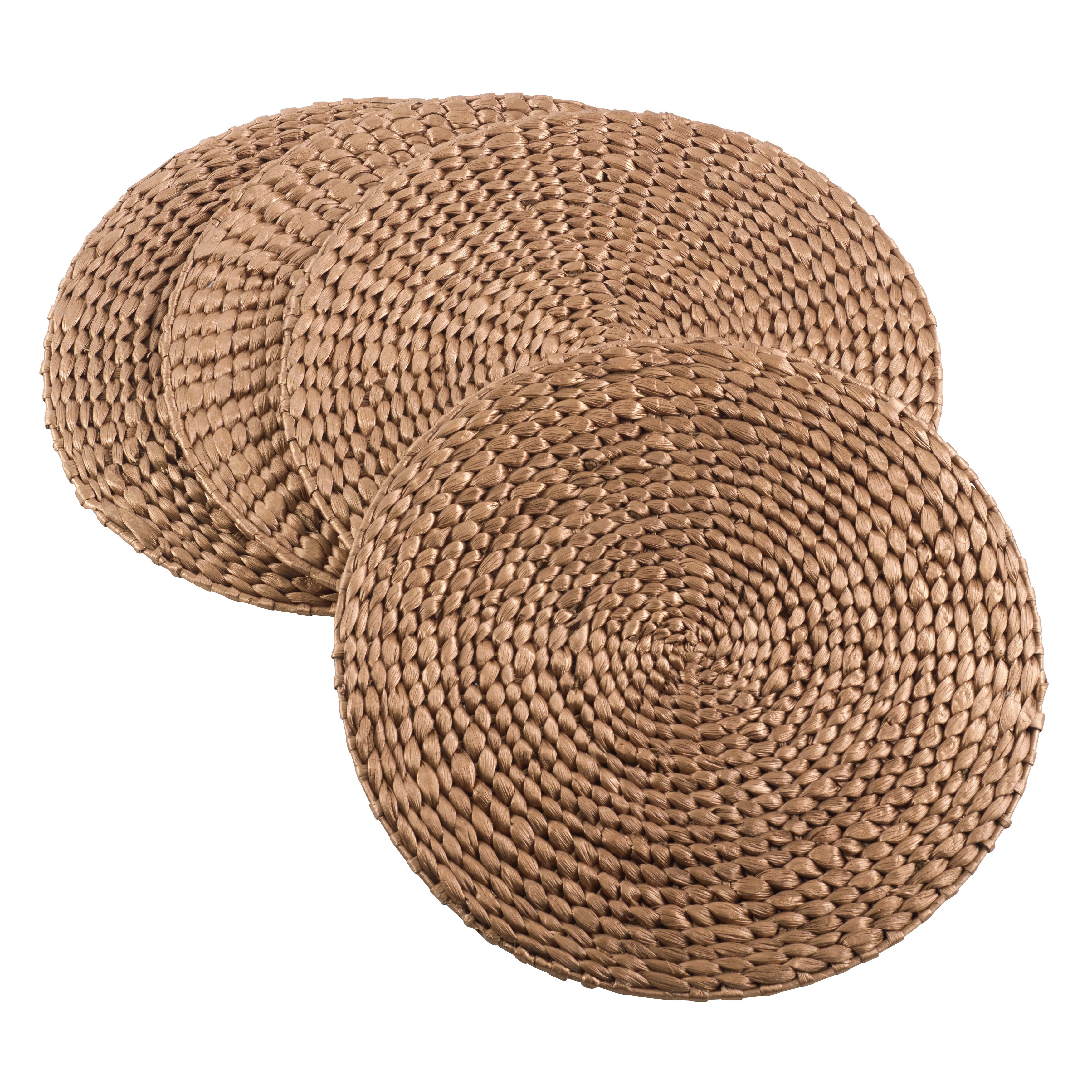 Mea Jute Solid Colour Round Placemat (Set of 4) | Wayfair North America