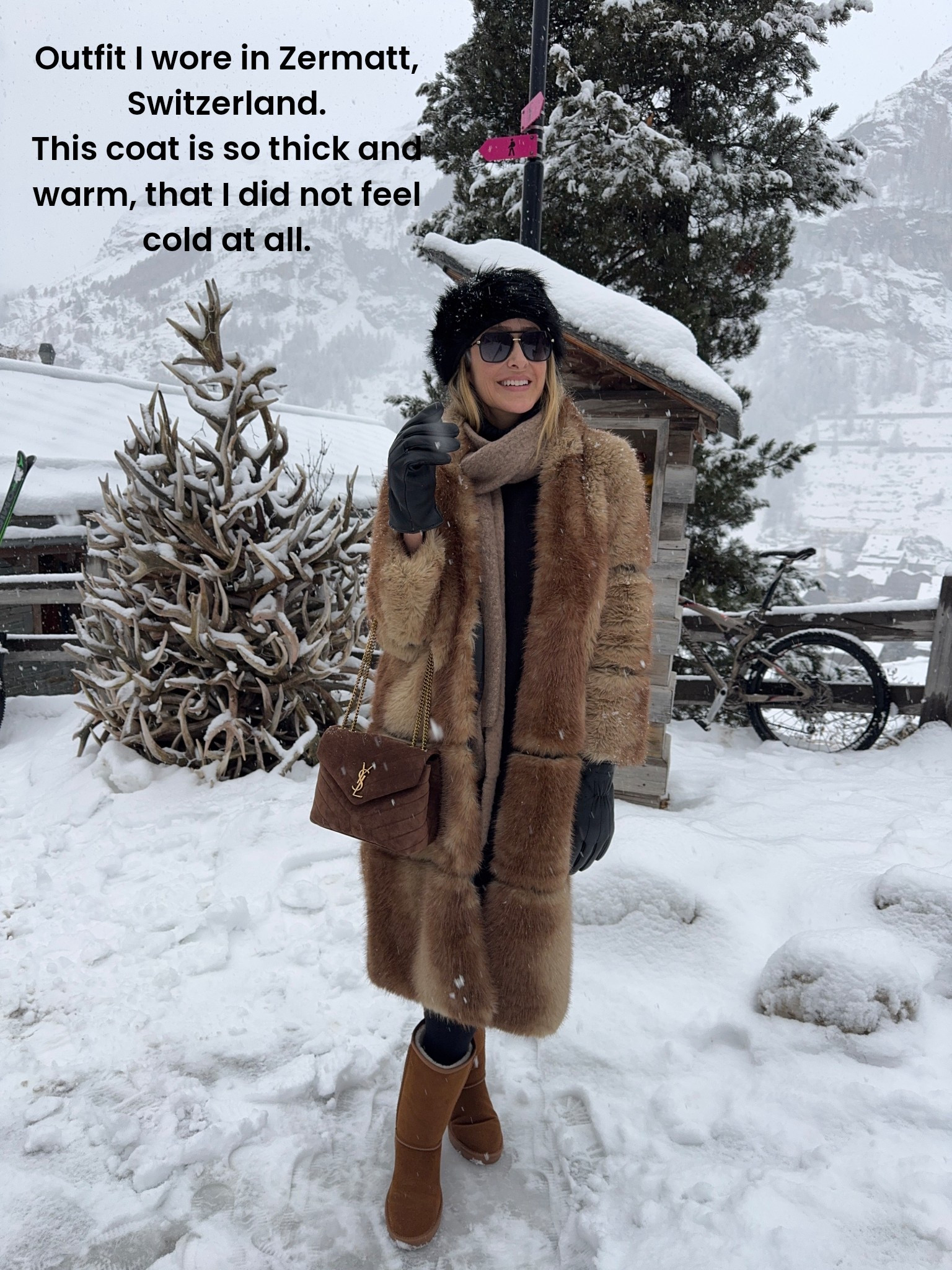 Outfit I wore in zermatt, Switzerland.
This coats it’s so elegant, thick, and warm that I did not feel cold at all. Fits true to size and I’m wearing size small 
Winter outfit 
Snow outfit 
Coat
Fur coat 
Boots 
Apres sweater 

#LTKU #LTKootd #LTKSeasonal