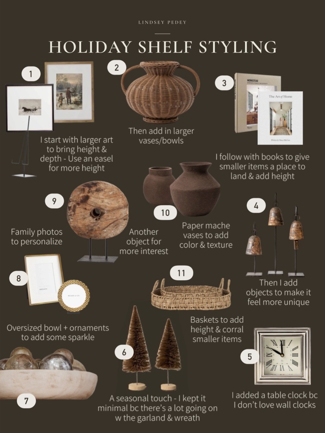 Shelf styling 101 over on IG! Breaking it way down— may go to formula + 9 tips so you can do it at home too. 

Shop, decor, home decor, Christmas, decor, wreath, garland, frame, vase, McGee and Co, studio, McGee, Wayfair, target, picture frame, wall frame, vase, vessel, bowl, object, armchair, rug, coffee table, Christmas tree, pre-lit, living room decor



#LTKGiftGuide #LTKHoliday #LTKHome