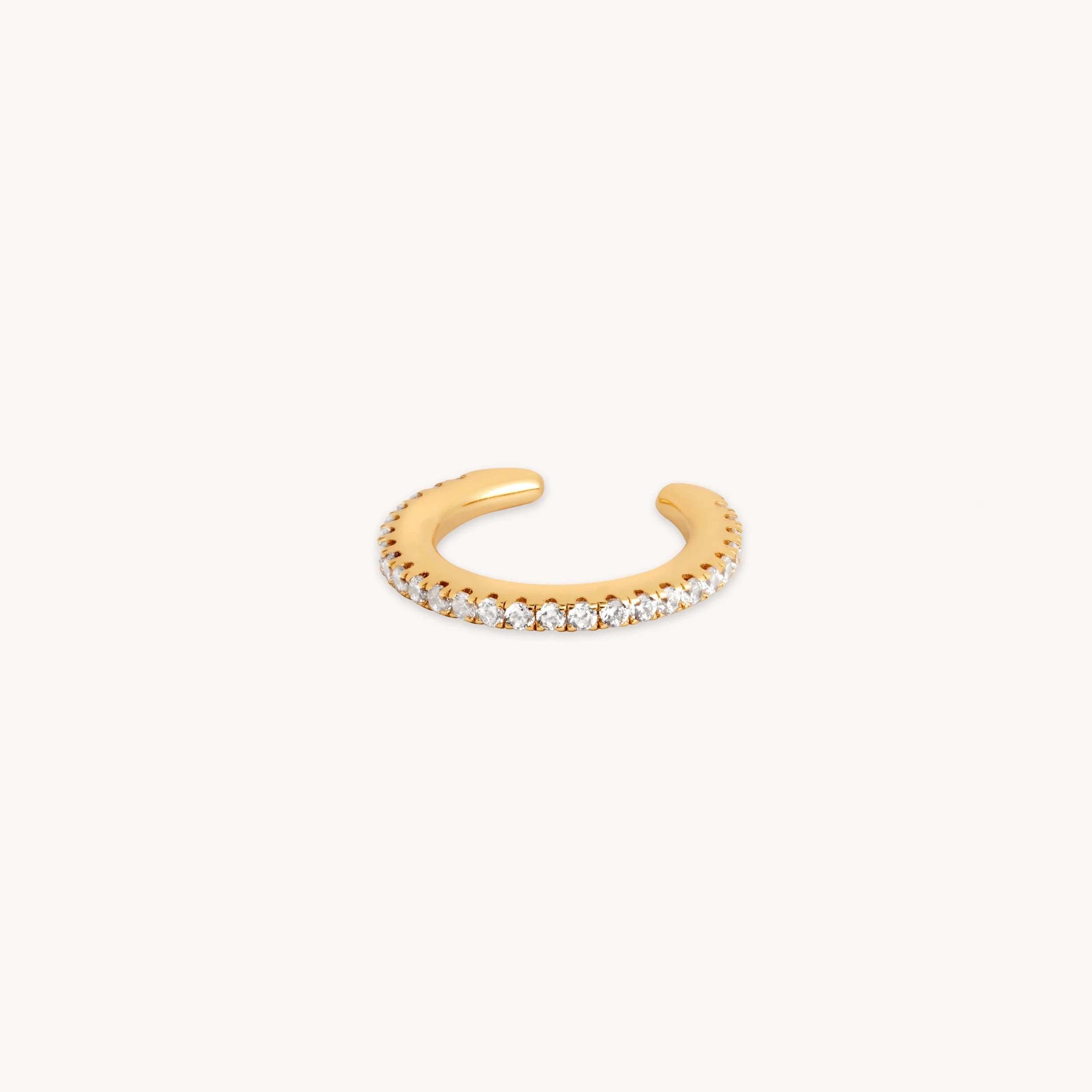 Crystal Ear Cuff in Gold | Astrid & Miyu UK