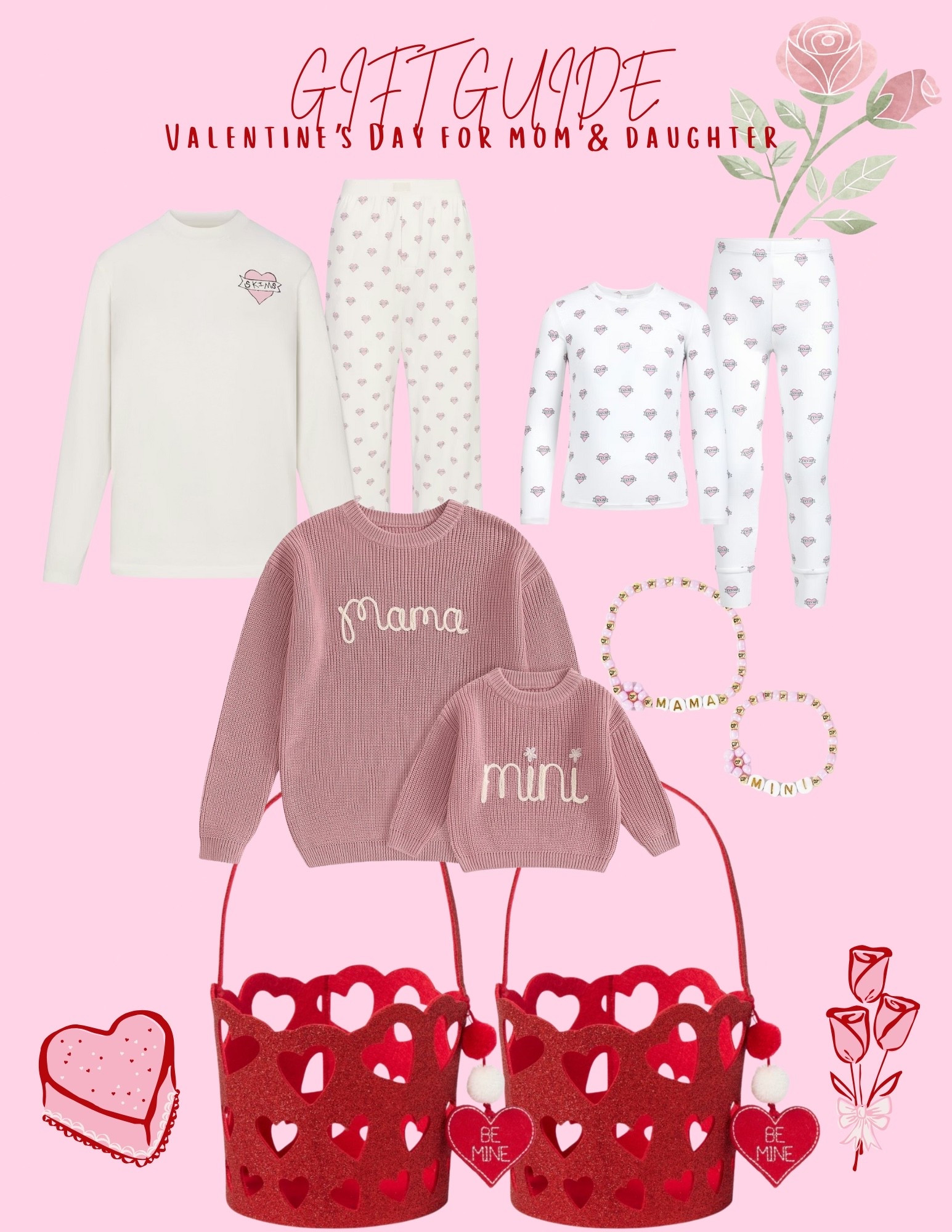 Valentine’s Day, but make it mom & mini 💕
Matching cozy knits, heart pajamas, and the cutest little baskets for a simple at home Valentine’s tradition. Everything linked for easy gifting 🤍
#skims #matchingoutfits #girlmom #valentinesoutfits #amazon #target

#LTKootd #LTKValentine #LTKmomlife