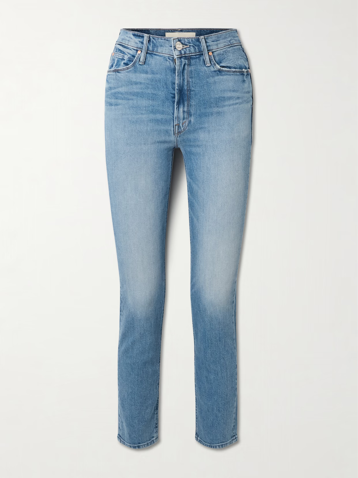 Mother - The Dazzler Flood High-rise Slim-leg Jeans - Blue | NET-A-PORTER (US)