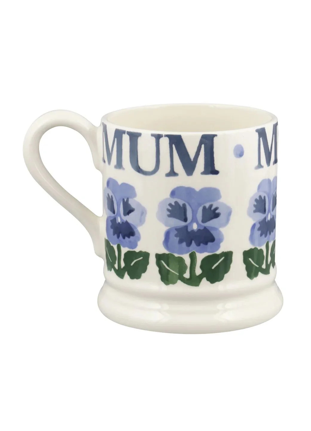 Blue Pansies Mum 1/2 Pint Mug | Emma Bridgewater (UK)