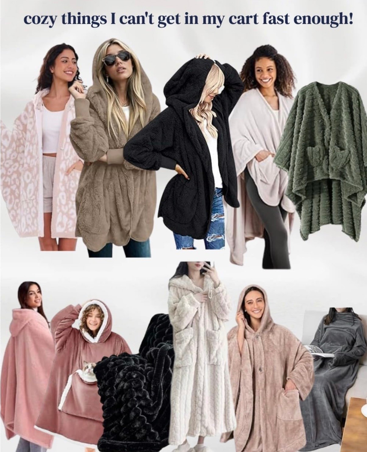 If it’s not comfy cozy, I don’t want it! Here are a few of the snuggles I’ve added to my cart recently

#comfy #cozy #sweaters #blankets 

#LTKootd #LTKselfcare #LTKHome