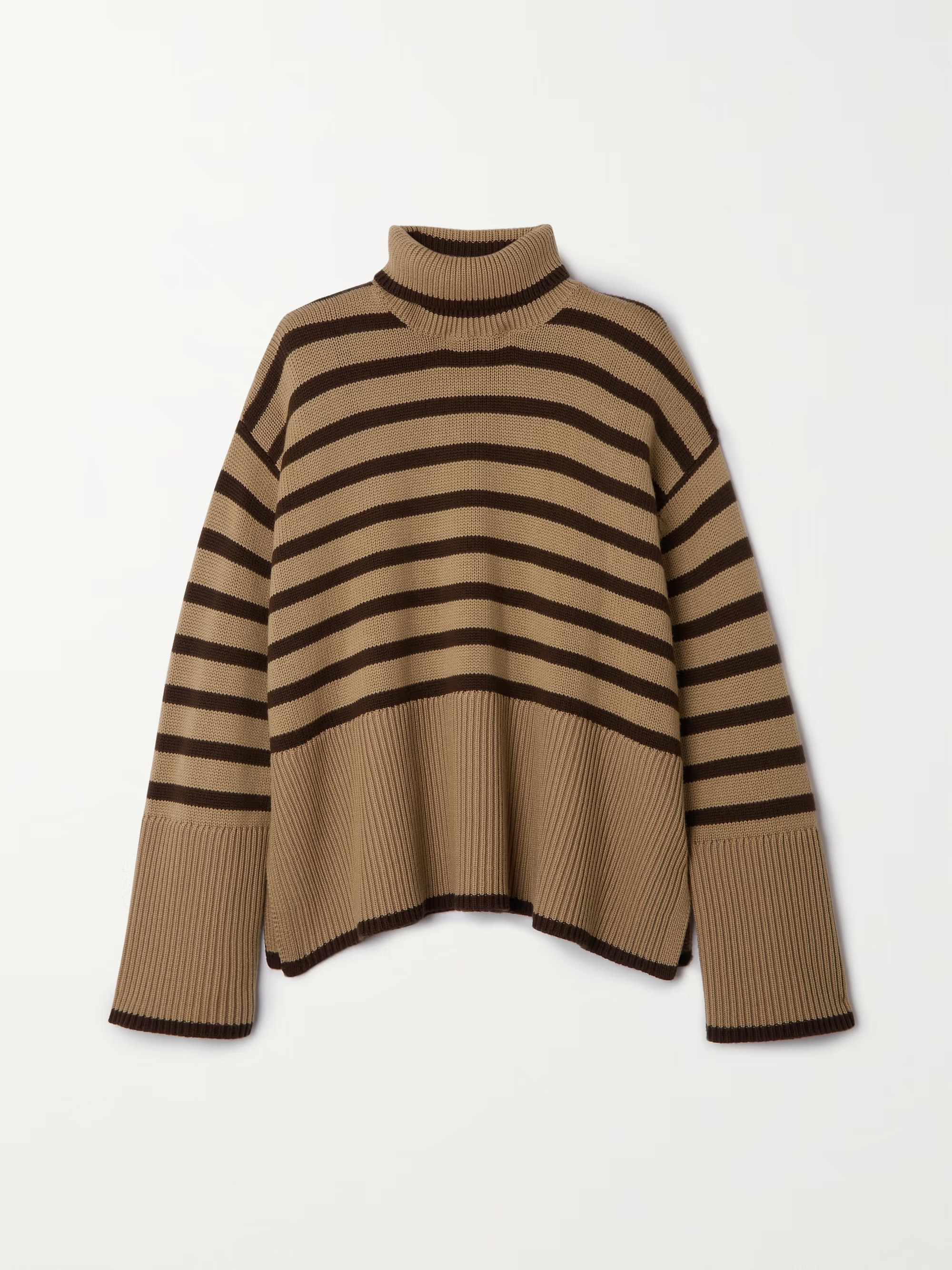 Signature striped wool and cotton-blend turtleneck sweater | NET-A-PORTER (UK & EU)