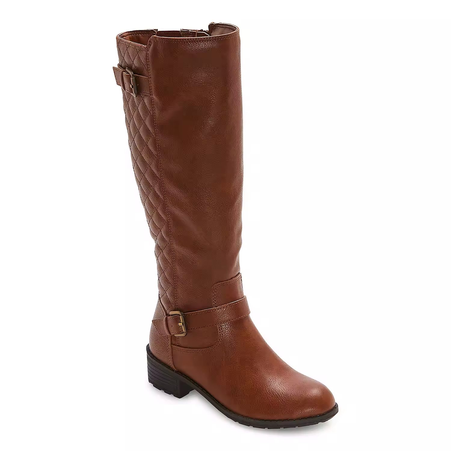 St. John's Bay Womens Darling Stacked Heel Riding Boots | JCPenney
