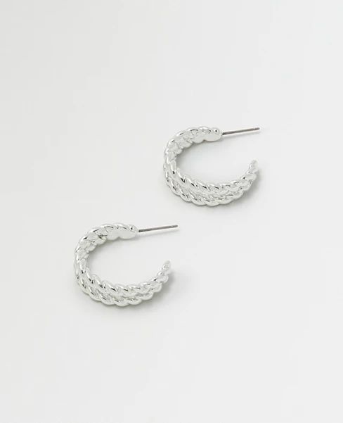 Roped Hoop Earrings | Ann Taylor (US)