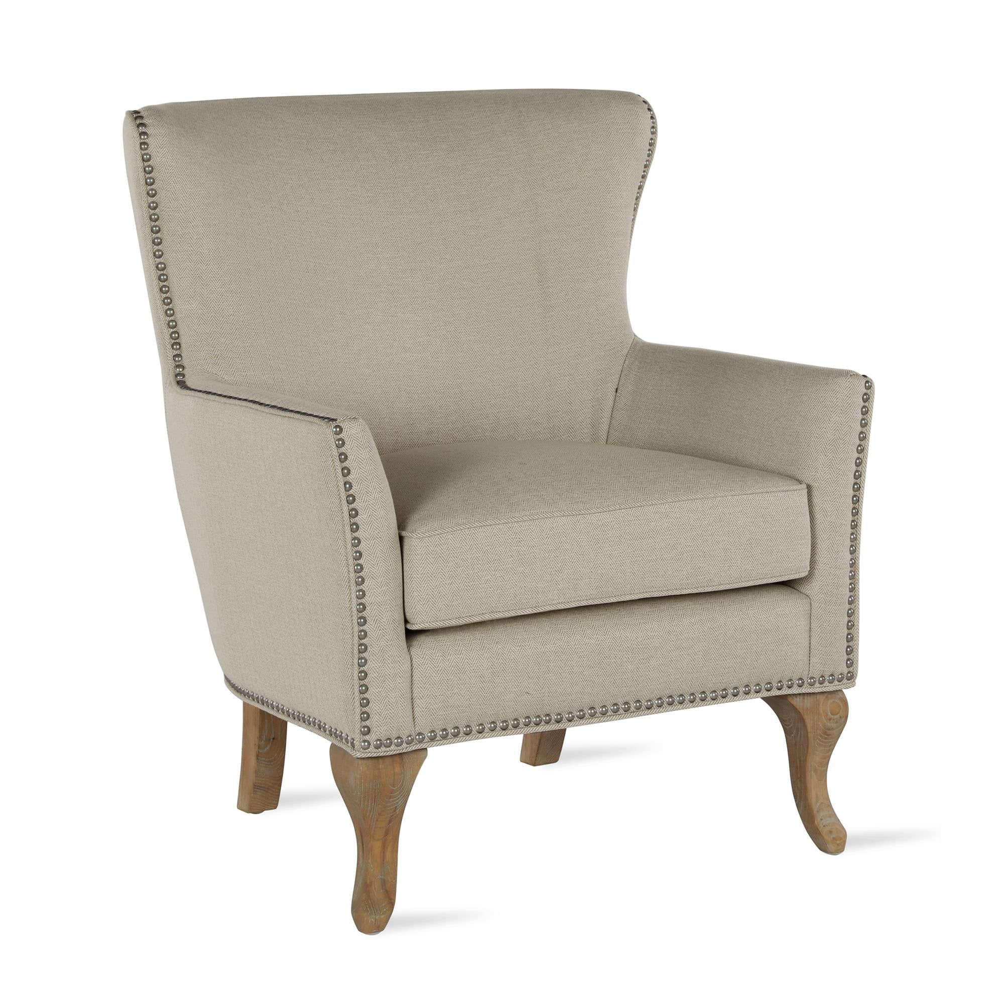 Dorel Living Reva Living Room Accent Chair, Beige Linen | Walmart (US)