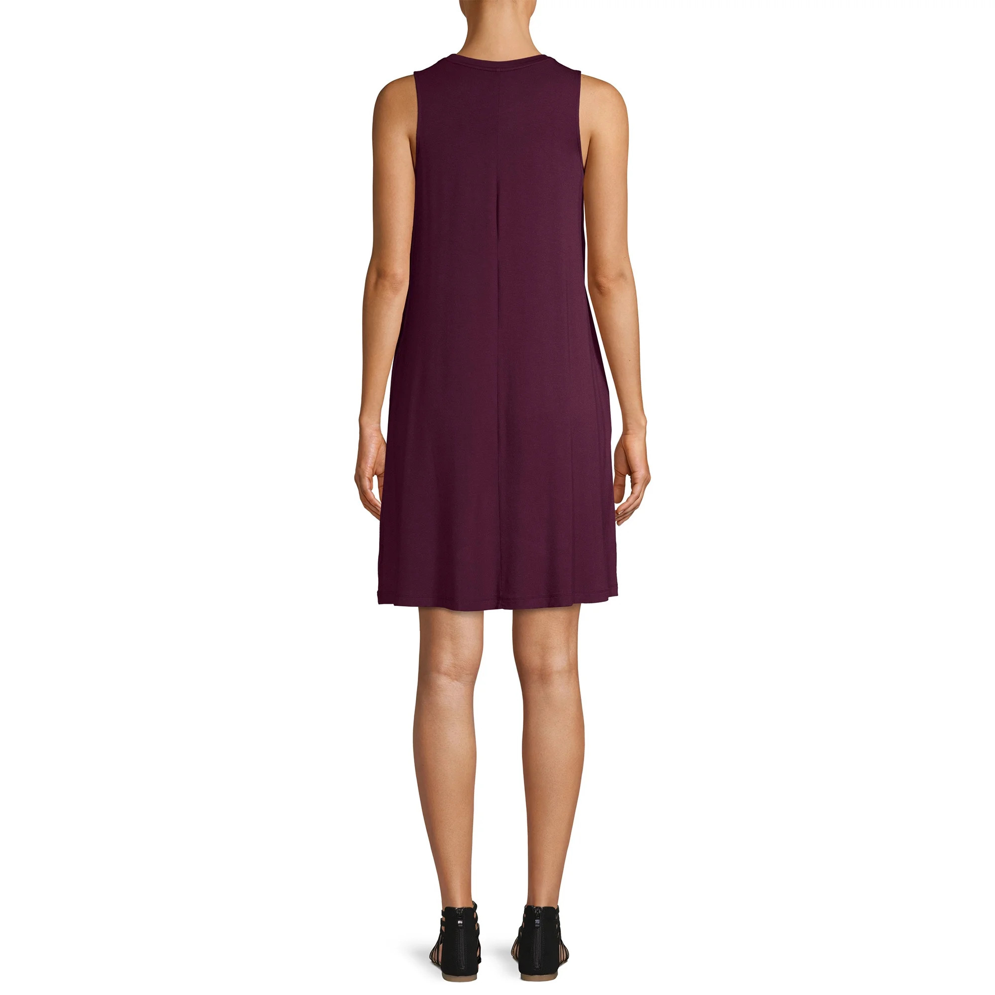 Time and Tru Women's Sleeveless Knit Dress | Walmart (US)