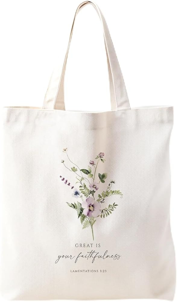 Christian Tote Bag, Christian tote Bag for Women, Bible tote bag, Bible Tote Bags for Women, Fora... | Amazon (US)
