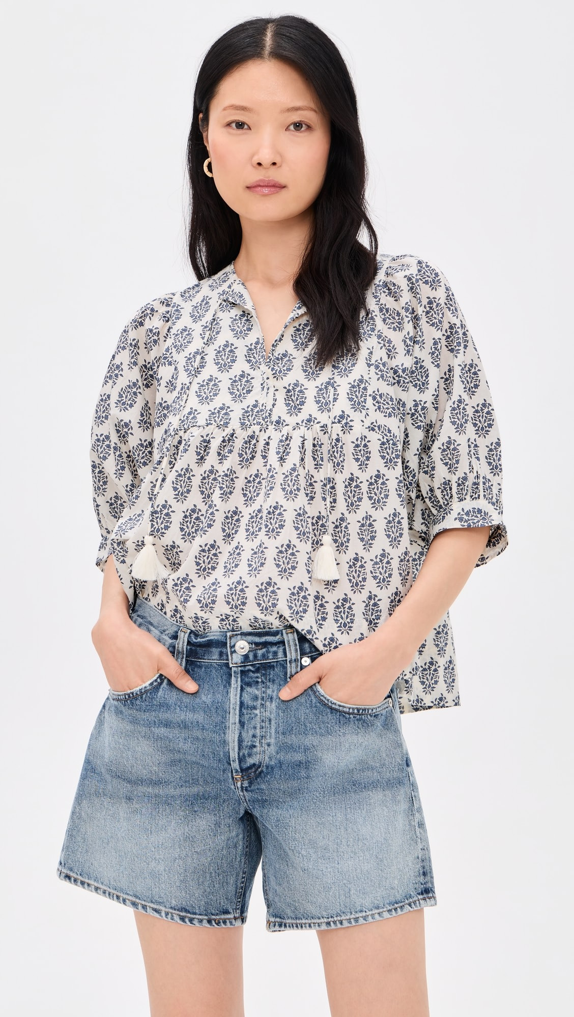 Steph Indigo Meadow Top | Shopbop
