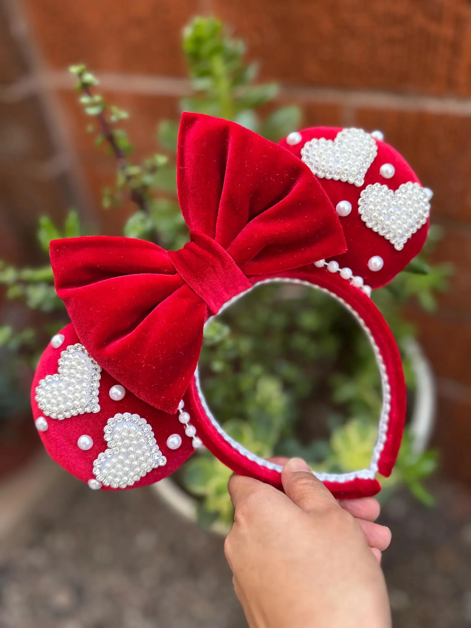 Valentines Minnie Ears - Etsy | Etsy (US)