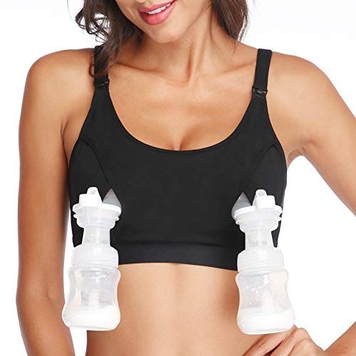 Hands Free Pumping Bra, Momcozy Adjustable Breast-Pumps Holding and Nursing Bra, Suitable for Breast | Amazon (US)