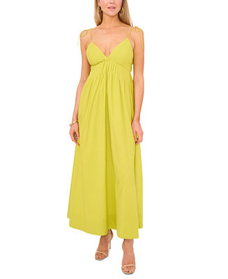 1.STATE Women's Cotton Tie-Strap Maxi Dress - Macy's | Macy's