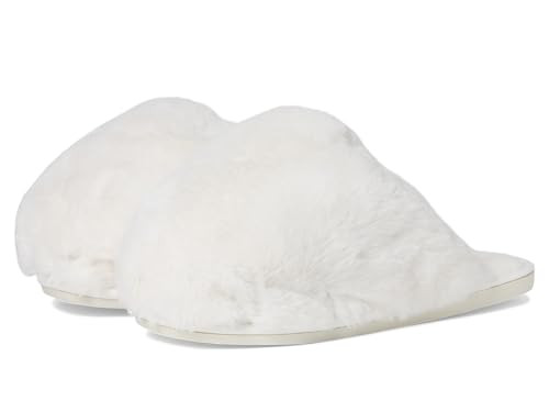 Free People Women's Snowball Slippers, Snow Faux Fur, 11 Medium | Amazon (US)