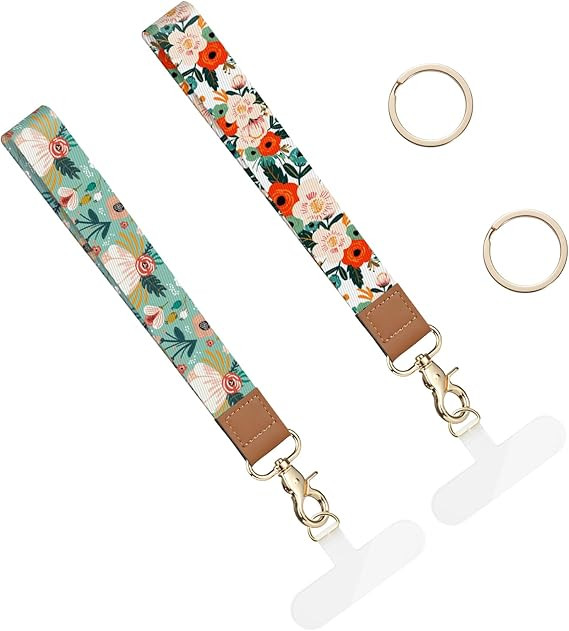 2 Pack Phone Wrist Strap Keychain，Cell Phone Lanyard，for Key Chains Car Keys ID Badges Wallet... | Amazon (US)