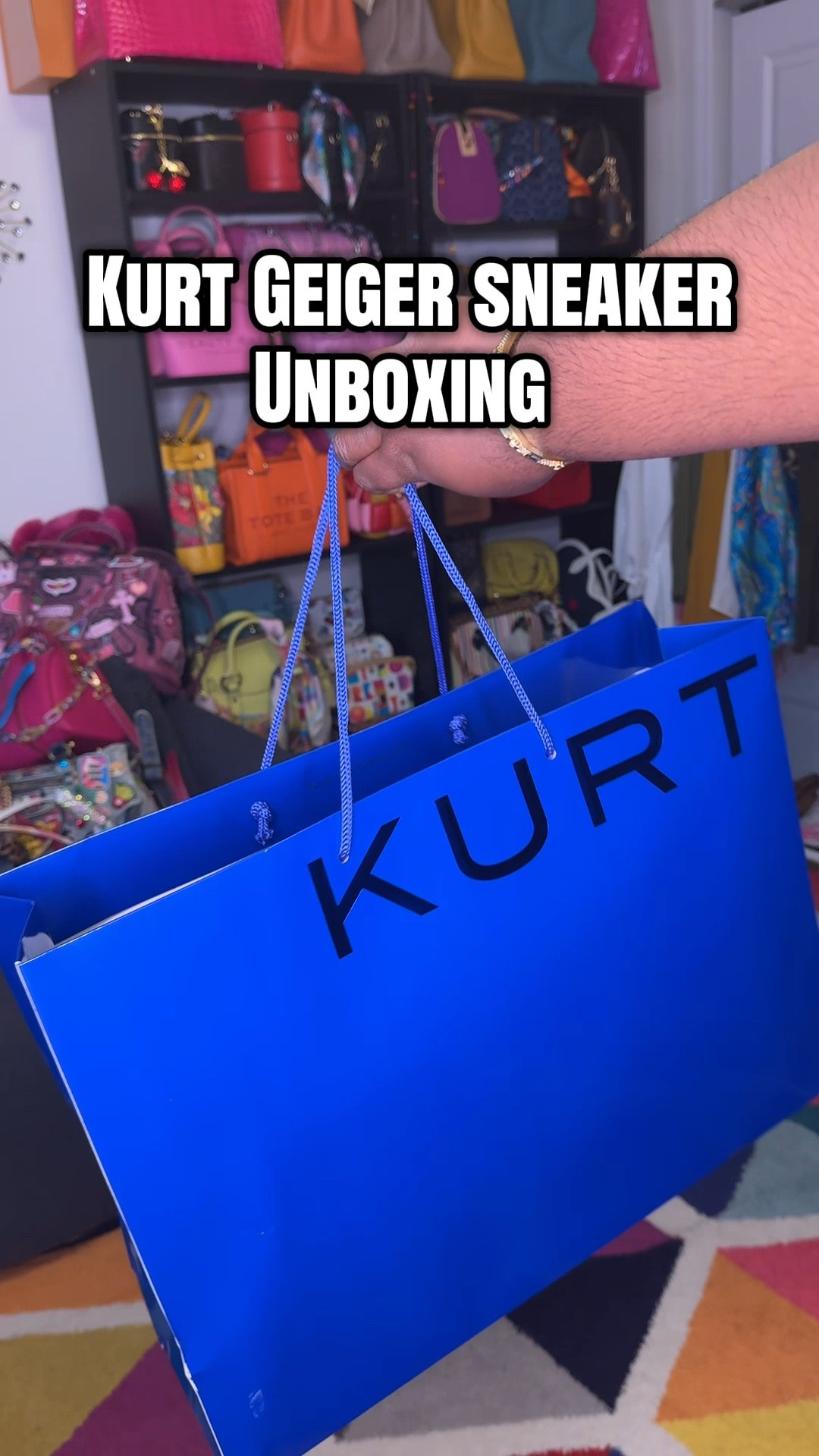 Kurt Geiger unboxing 💖🧡🩵💙👟 #kurtgeiger #sneakerstyle #newshoes #unboxing #summerfashion