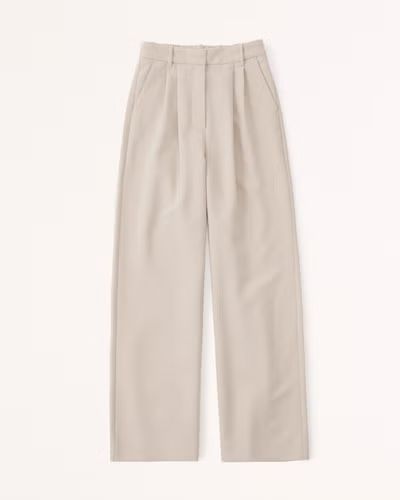 Women's Tailored Wide Leg Pants | Women's Bottoms | Abercrombie.com | Abercrombie & Fitch (US)