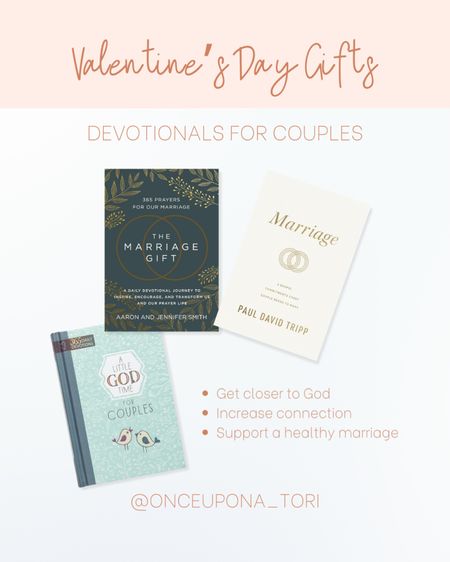 Valentine's Day gifts for couples who want to get closer to God through daily devotionals together. ✝️

#LTKGiftGuide #LTKfamily #LTKSeasonal