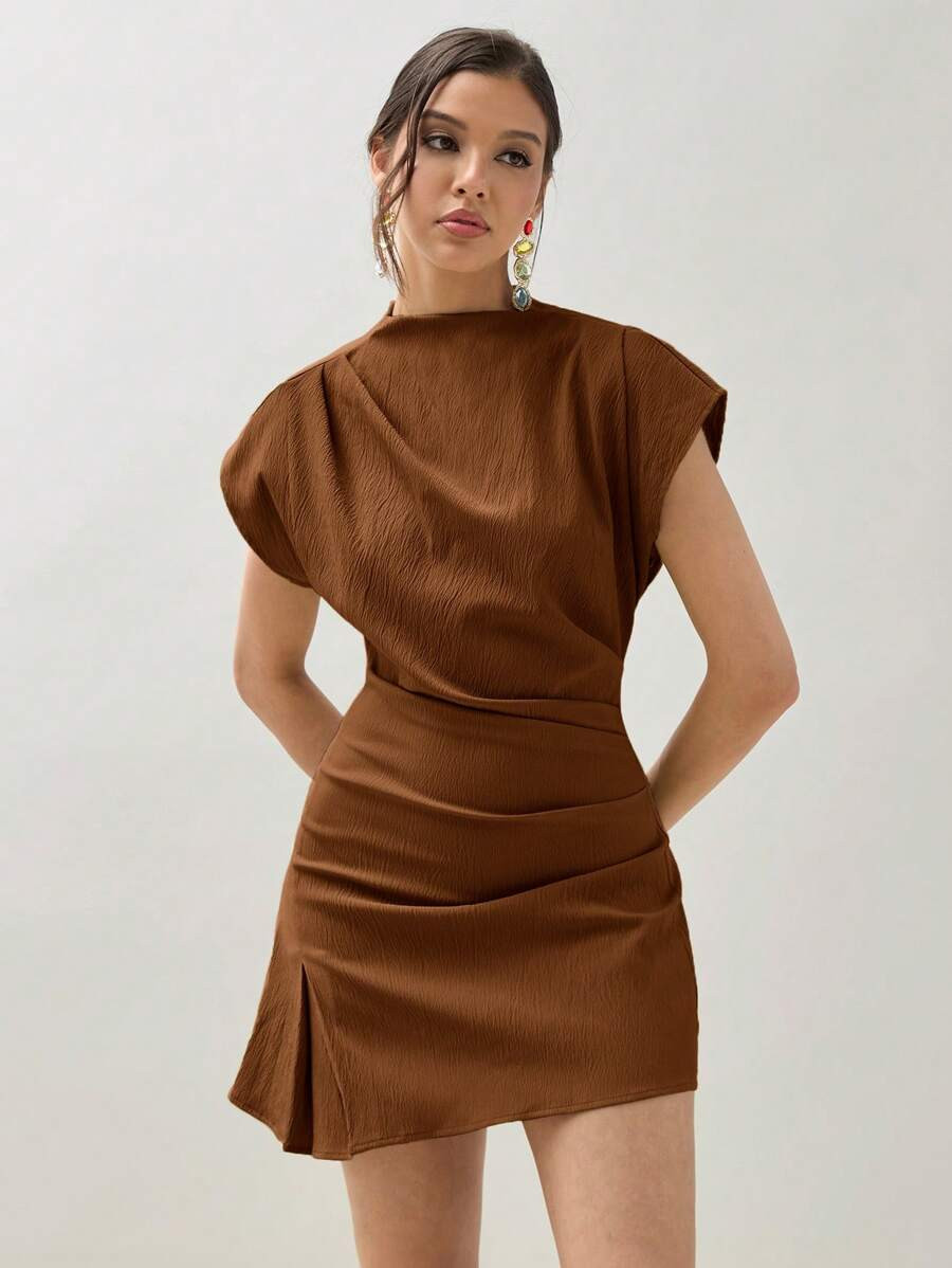 COSMINA Ladies' Plain And Simple Daily Wear, Wrinkle Shirt,Pastel Dresses For Women | SHEIN