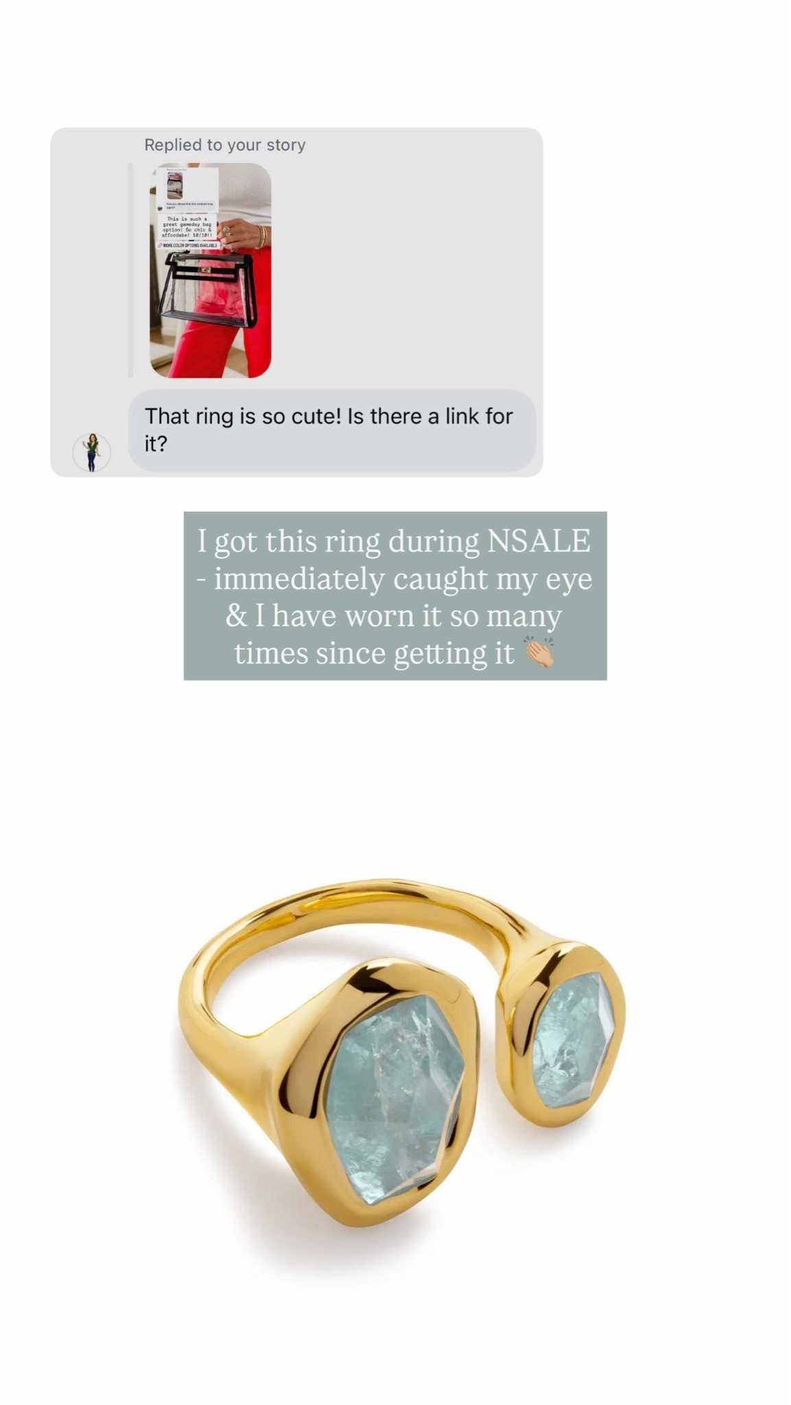 How pretty and unique is this ring? 😍 I knew I had to grab it when I saw it! 

Loverly grey, Nordstrom ring, accessories jewelry for women, gold rings women

#LTKSeasonal #LTKBeauty