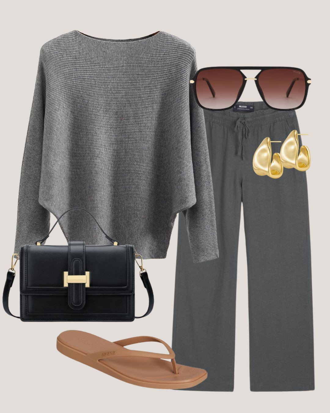 Monochrome spring outfit ide. Great for WFH 